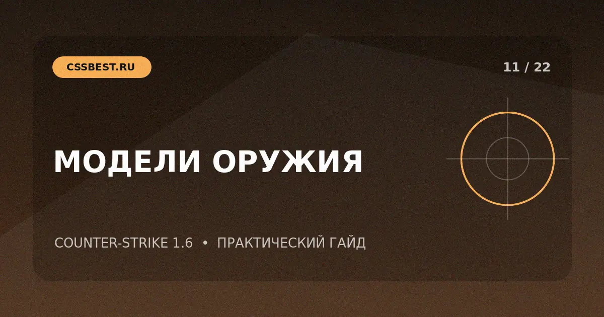 Модели оружия для CS 1.6: выбор и безопасная установка