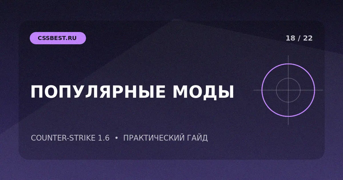 Популярные моды CS 1.6: режимы и безопасная установка